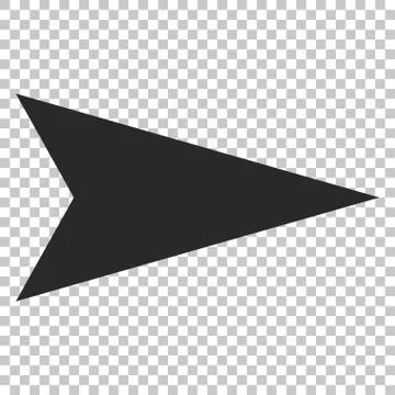 Arrowhead Right Vector Icon Illustrazione stock