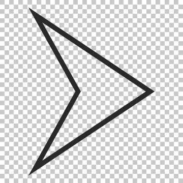 Arrowhead Right Vector Icon Illustrazione stock