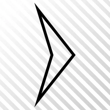 Arrowhead Right Vector Icon Stock Illustration