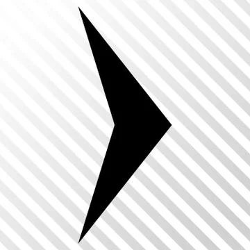 Arrowhead Right Vector Icon Illustrazione stock