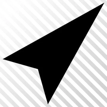 Arrowhead Right-Up Vector Icon Stock Illustration
