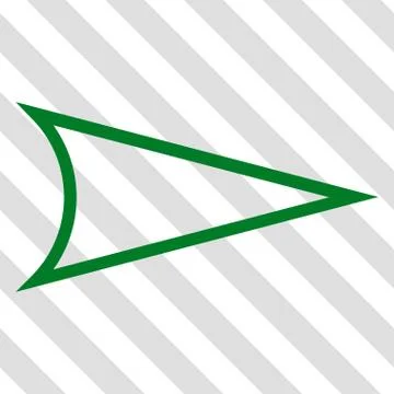 Arrowhead Right Vector Icon Illustrazione stock