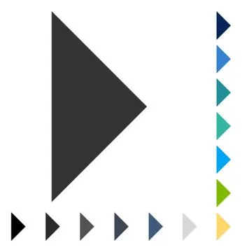 Arrowhead Right Vector Icon Stock Illustration