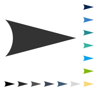 Arrowhead Right Vector Icon Stock Illustration