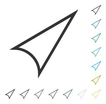 Arrowhead Right Up Vector Icon Stock Illustration