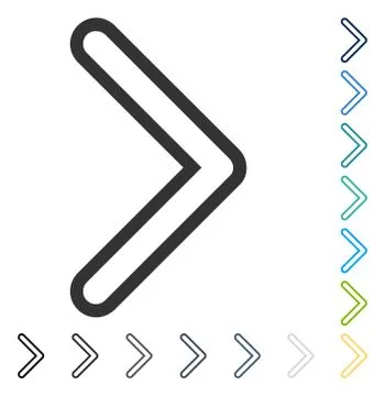 Arrowhead Right Vector Icon Stock Illustration