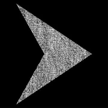 Arrowhead Right Vector Textured Icon For Overlay Watermark Stamps Illustrazione stock