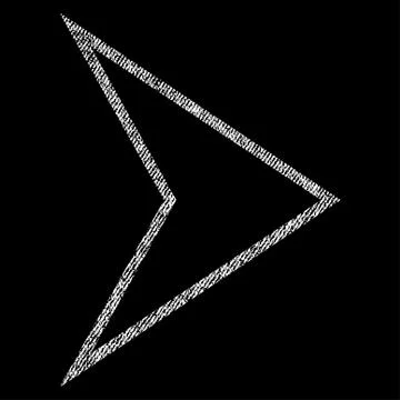 Arrowhead Right Vector Textured Icon For Overlay Watermark Stamps Stock Illustration