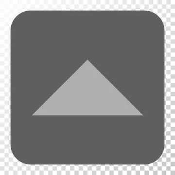 Arrowhead Up Rounded Square Button Illustrazione stock