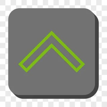 Arrowhead Up Rounded Square Button 스톡 일러스트