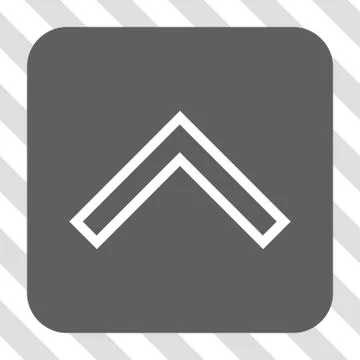Arrowhead Up Rounded Square Button Illustrazione stock