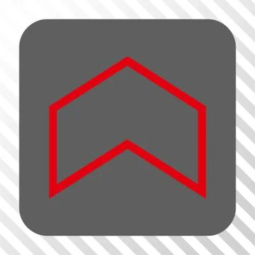 Arrowhead Up Rounded Square Button Stock Illustration
