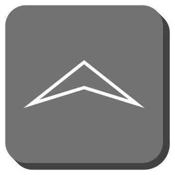 Arrowhead Up Rounded Square Vector Icon Illustrazione stock