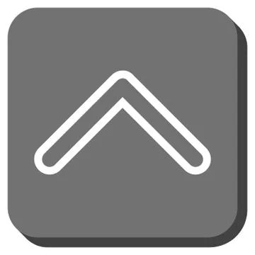 Arrowhead Up Rounded Square Vector Icon Stock Illustration