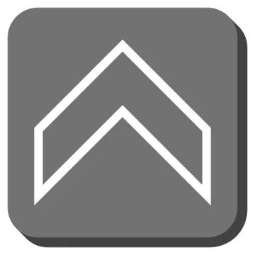 Arrowhead Up Rounded Square Vector Icon Illustrazione stock