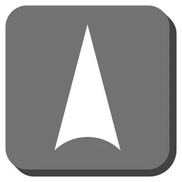 Arrowhead Up Rounded Square Vector Icon Stock Illustration