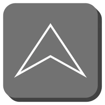 Arrowhead Up Rounded Square Vector Icon Illustrazione stock