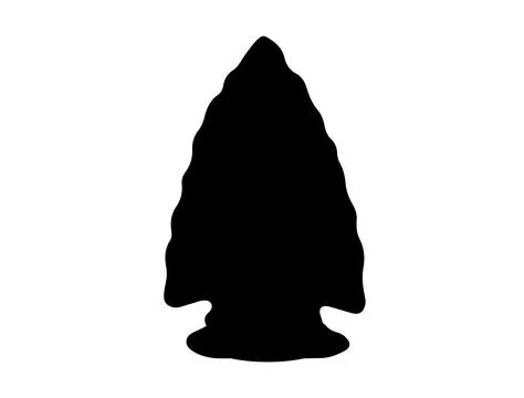 Arrowhead silhouette vector art Stock Illustration
