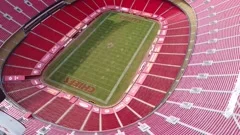 Aerial view of a football stadium, Arrowhead Stadium, Kansas City,  Missouri, USA - SuperStock