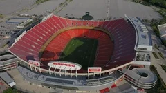 Overhead view Kansas City Chiefs Arrowhead Stadium by Eldon McGraw