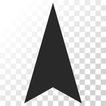 Arrowhead Up Vector Icon Stock Illustration