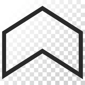 Arrowhead Up Vector Icon Stock Illustration