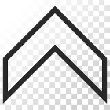 Arrowhead Up Vector Icon Stock Illustration