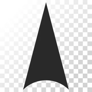 Arrowhead Up Vector Icon Stock Illustration