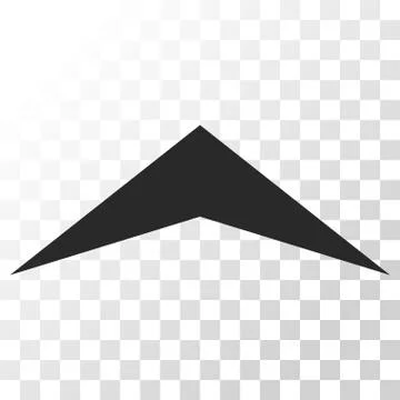 Arrowhead Up Vector Icon Stock Illustration