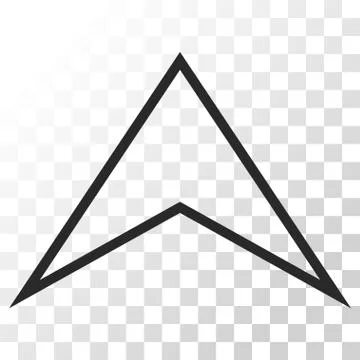 Arrowhead Up Vector Icon Stock Illustration