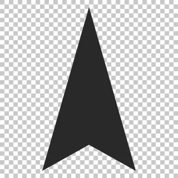 Arrowhead Up Vector Icon Stock Illustration