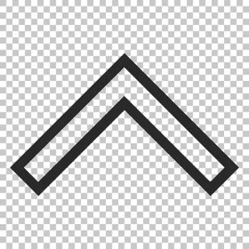 Arrowhead Up Vector Icon Stock Illustration