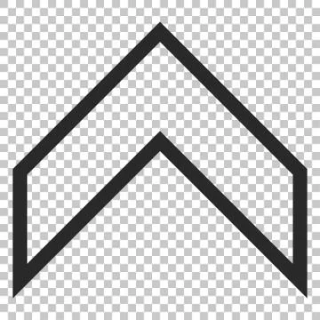 Arrowhead Up Vector Icon Stock Illustration