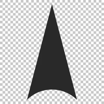 Arrowhead Up Vector Icon Stock Illustration