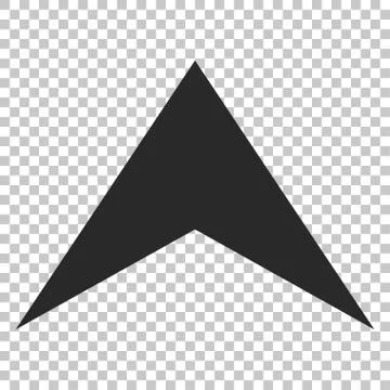 Arrowhead Up Vector Icon Stock Illustration