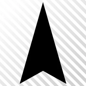 Arrowhead Up Vector Icon Stock Illustration