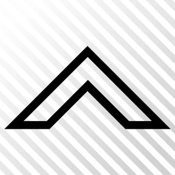 Arrowhead Up Vector Icon Stock Illustration