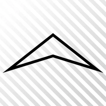 Arrowhead Up Vector Icon Stock Illustration