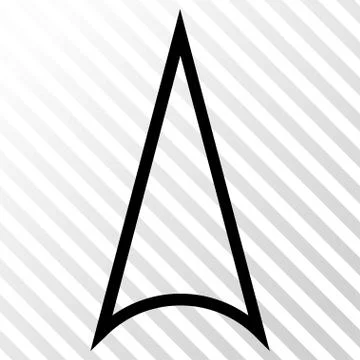 Arrowhead Up Vector Icon Stock Illustration