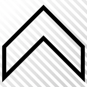 Arrowhead Up Vector Icon Stock Illustration