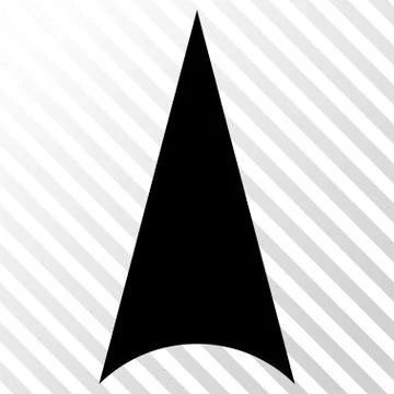 Arrowhead Up Vector Icon Stock Illustration