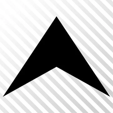 Arrowhead Up Vector Icon Stock Illustration