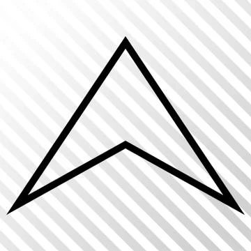 Arrowhead Up Vector Icon Illustrazione stock