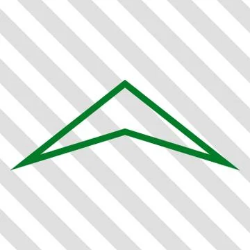 Arrowhead Up Vector Icon Stock Illustration