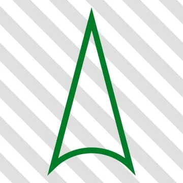 Arrowhead Up Vector Icon Stock Illustration