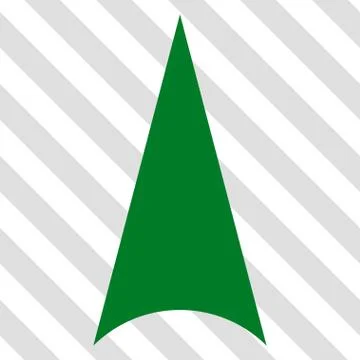 Arrowhead Up Vector Icon Stock Illustration