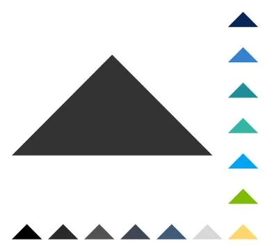 Arrowhead Up Vector Icon Stock Illustration