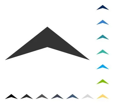Arrowhead Up Vector Icon Stock Illustration
