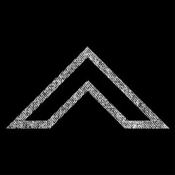Arrowhead Up Vector Textured Icon For Overlay Watermark Stamps Stock Illustration