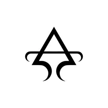 Arrowhead, war tool, catchy logo Illustrazione stock